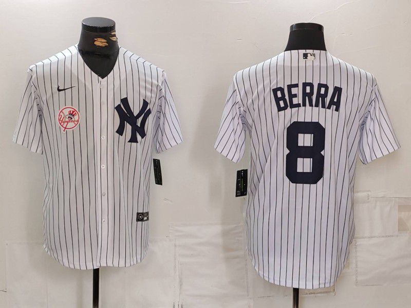 Men New York Yankees #8 Barra White Game 2024 Nike MLB Jersey style 8192->new york yankees->MLB Jersey